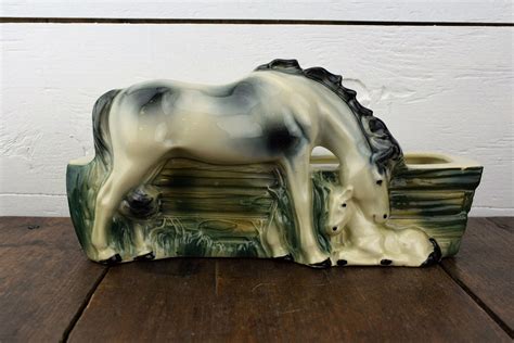 Vintage American Bisque Horse Planter Indoor Planter Horse Etsy