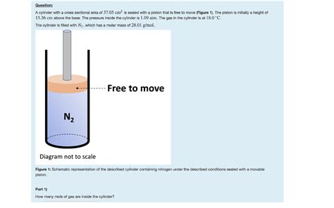 Solved Question A Cylinder With A Cross Sectional Area Of