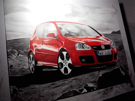 Volkswagen Golf Gti Large Color Drawing By Subliminalex On Deviantart