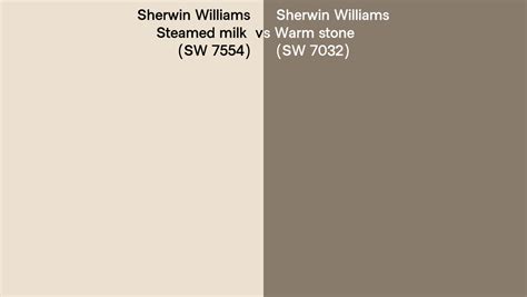 Sherwin Williams Steamed Milk Vs Warm Stone Side By Side Comparison