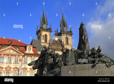 St Teyn Gothic Cathedral Prague Stock Photo Alamy