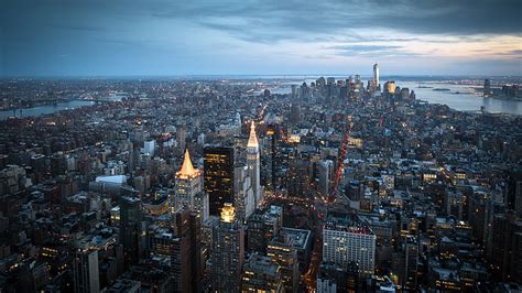 Hd Wallpaper Bird S Eye View Photography Of Buildings Aerial