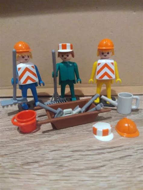 PLAYMOBIL HOMME CHANTIER Travaux Vintage EUR 10 00 PicClick FR