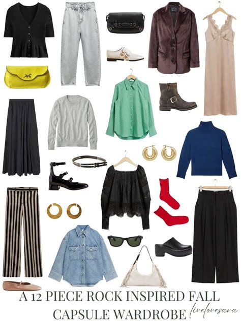 A 12 Piece Rock Inspired Fall Capsule Wardrobe Livelovesara