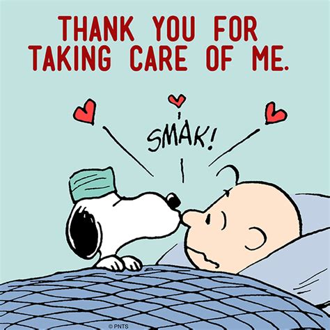 Thank You For Taking Care Of Me Charlie Brown And The Peanuts Gang