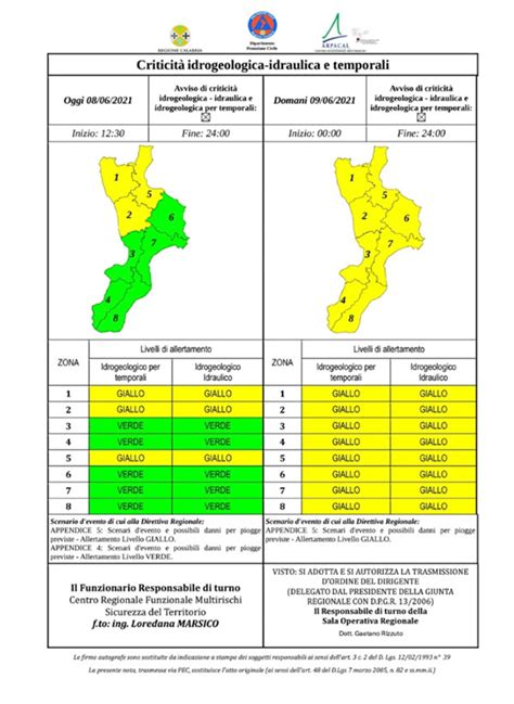 Maltempo In Arrivo Allerta Gialla Su Tutta La Calabria Attesi