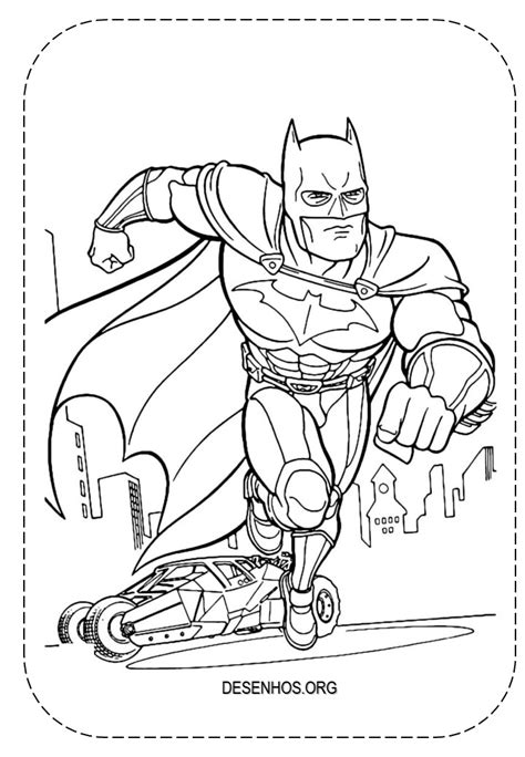 Batman Para Colorir E Imprimir