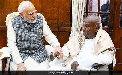 Amid Alliance Buzz JDS Chief HD Deve Gowda Says Met PM To Save His Party