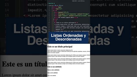 Como Crear Listas Ordenadas Y Desordenadas En Html Curso Html Desde