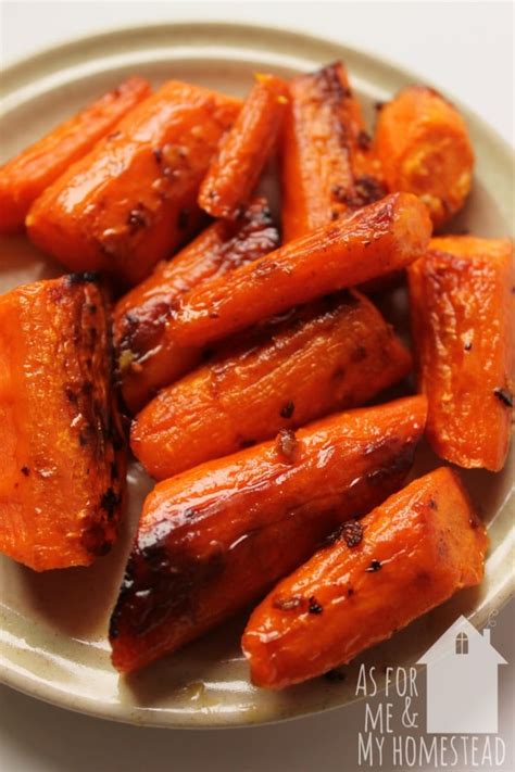 Roasted Garlic Butter Carrots As For Me And My Homestead