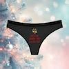 Kiss Me Under The Mistletoe Xmas Thong Trendy Comfortable Panties Sexy Women S Lingerie Soft
