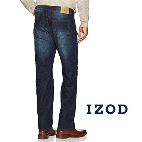 Izod Men S Comfort Stretch Denim Jeans Relaxed Fit Dark Harlow 38w X 30l Apparel Accessories