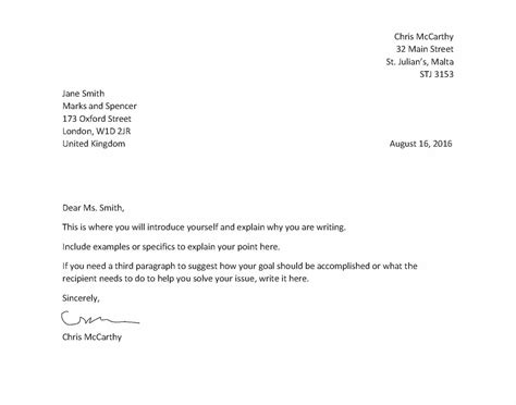 How To Write A Formal Letter Smartest Computing