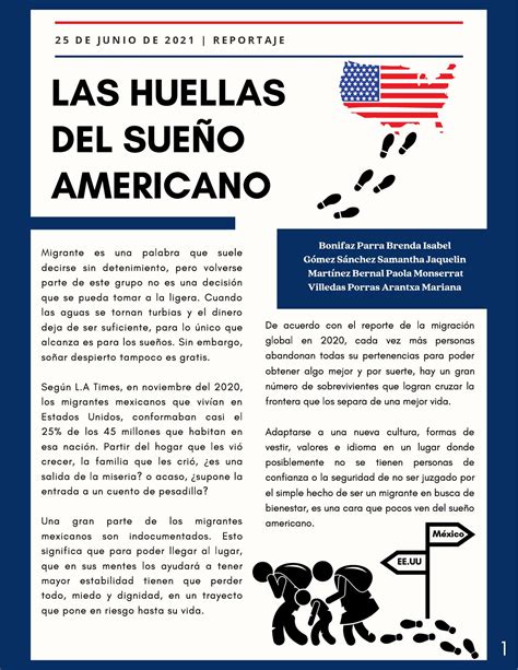 Calam O Las Huellas Del Sue O Americano Reportaje