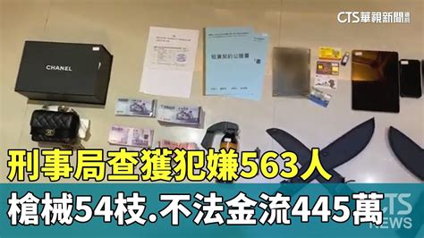 刑事局破詐團！查獲犯嫌563人 槍械54枝 不法金流445萬｜華視新聞 20230722 Youtube