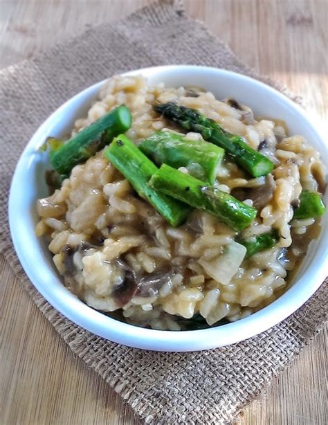 Mushroom and Asparagus Risotto