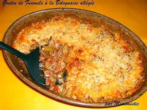 Recette de Gratin de Fenouil à la bolognaise allégée