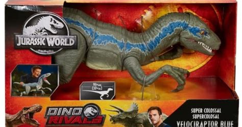 Jurassic World Dinozaur Urias Velociraptor Blue Mattel Gct