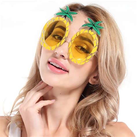 Funny Crazy Fancy Pineapple Shape Dress Glasses Novelty Costume Party