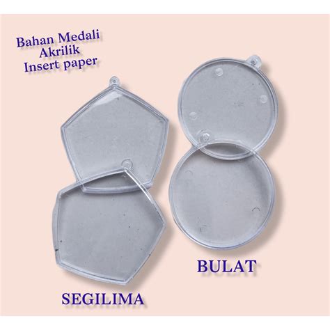 Jual Medali Insert Paper Bahan Medali Akrilik Insert Paper Bulat