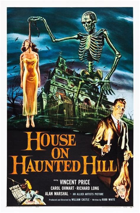 House On Haunted Hill Alternate Poster Art For Vincent Price Classic