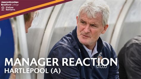 Bradford City AFC On Twitter REACTION Hear From Mark Hughes Who