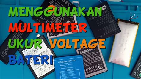 Cara Guna Multimeter Check Voltage Bateri Youtube