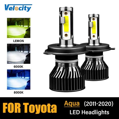 2pcs H7 Special Led Headlight Bulbs 9005 9006 880 H4 For Toyota Aqua Nhp10 2011 2020