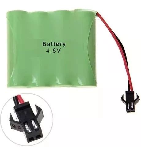 Bateria Carrinho 4 8v Aa 2700mah Ni Mh E Conector Smp02 Off Parcelamento Sem Juros