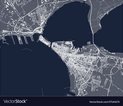 Map city taranto italy Royalty Free Vector Image