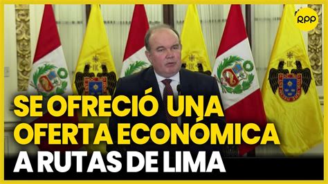 Rafael L Pez Aliaga Indic Que Se Ofreci Una Oferta Econ Mica A Rutas