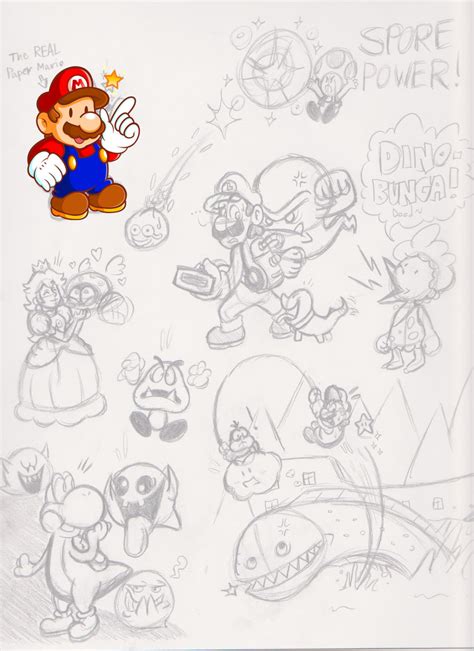 Mario Related Sketches By Jamesthereggie On Deviantart