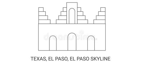 El Paso Skyline Silhouette Stock Illustrations – 85 El Paso Skyline ...