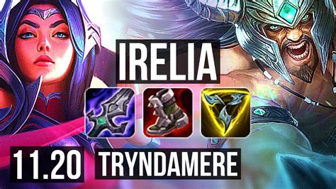 IRELIA Vs TRYNDAMERE TOP 9 0 2 7 Solo Kills Legendary 400 Games