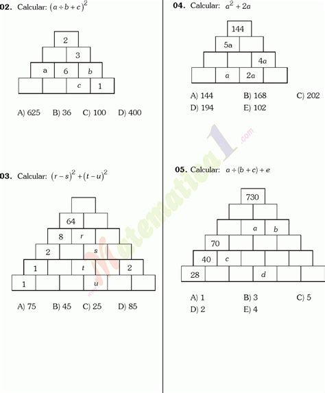 PIRÁMIDES NUMÉRICAS EJEMPLOS Y EJERCICIOS RESUELTOS DE MATEMÁTICAS DE