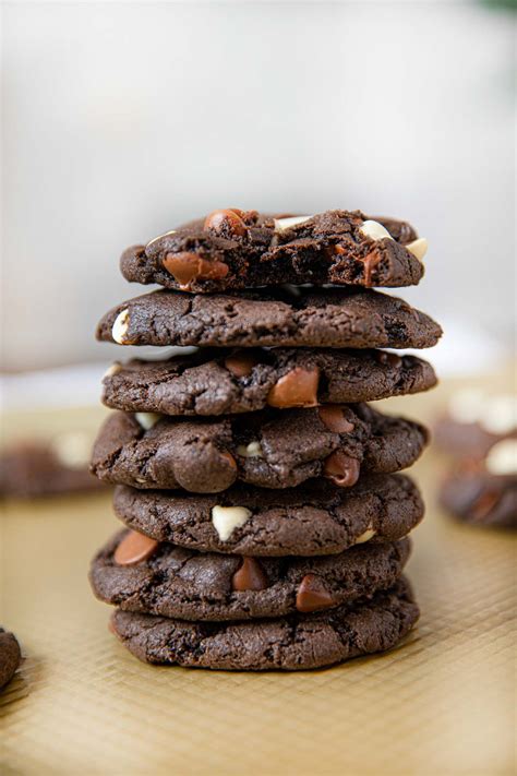 Triple Chocolate Cookies Recipe Dinner Then Dessert