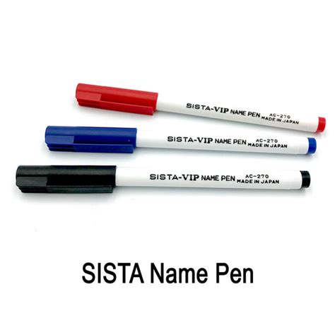 Sista Vip Name Pen Permanent Marker Fine Color Station Website