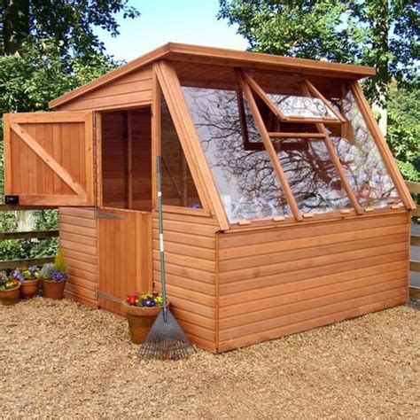 Malvern Solar Greenhouse Potting Shed X Greenhouse Shed Diy