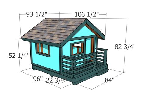 Diy Playhouse Plans Dimensions Myoutdoorplans