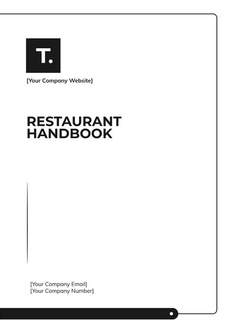 Free Restaurant Handbook Template to Edit Online