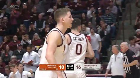 Syracuse Vs Virginia Tech Game Highlights College Basketball 2023 Youtube