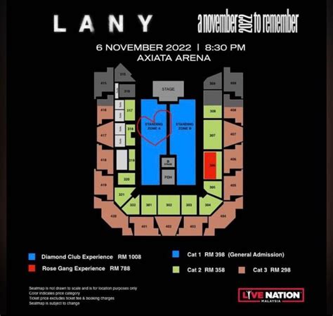 LANY TICKET CAT 1 STANDING ZONE A X2 Tickets Vouchers Event Tickets