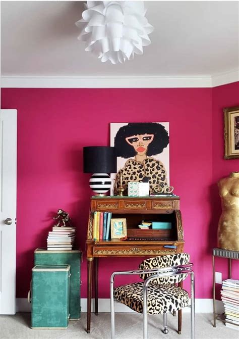 Magenta Bold Home Office Photos Apartment Therapy