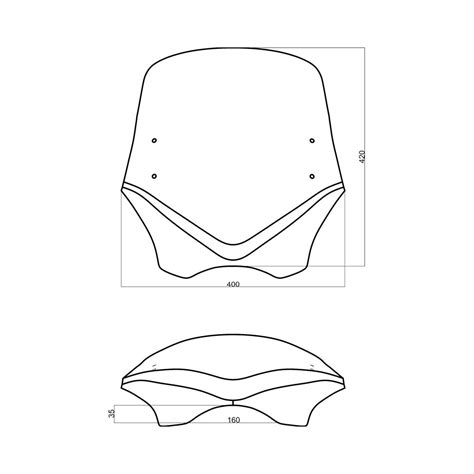 Bulle MRA V Flow Naked Bikes VFSC Avec Spoiler