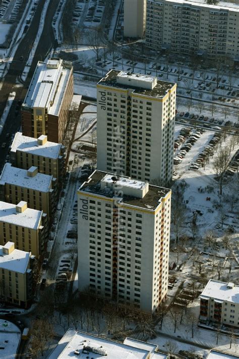 Luftaufnahme Berlin Plattenbau Hochhaus Wohnsiedlung Der Allod Gmbh