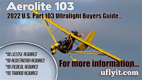 Aerolite Part Legal Ultralight Aircraft Ultralight