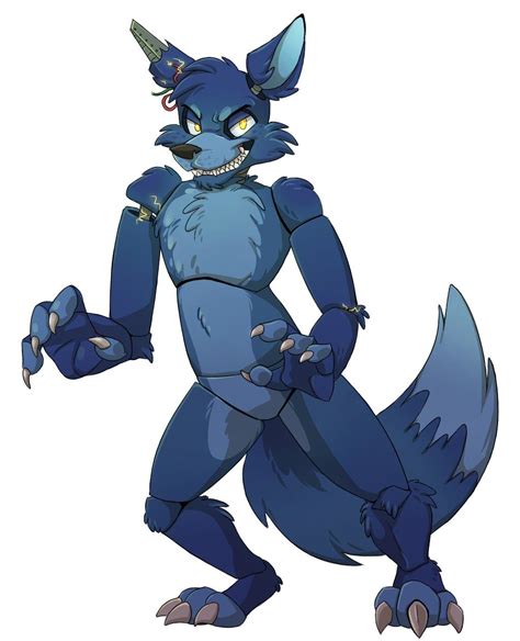 Blue Fox Animatronic Fnaf Drawings Fnaf Oc Fnaf Art