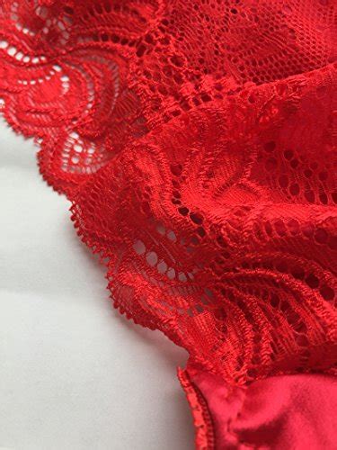 LSHARON Women S Sexy Mulberry Silk Briefs Lingerie Lace Thong Underwear