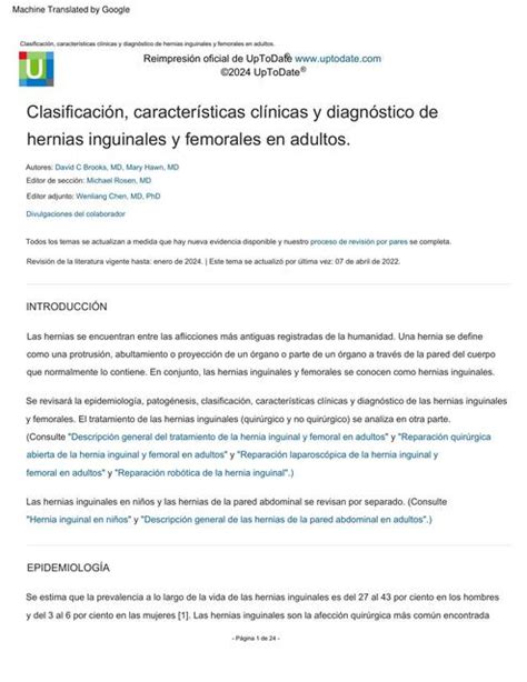 Clasificaci N Caracter Sticas Cl Nicas Y Diagn Stico De Hernias