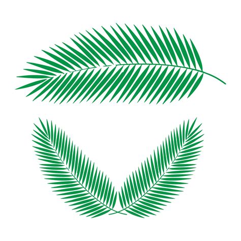 Tropical Palm Leaf Vector Design Vector Art At Vecteezy